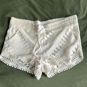 Greylin white lace shorts size S